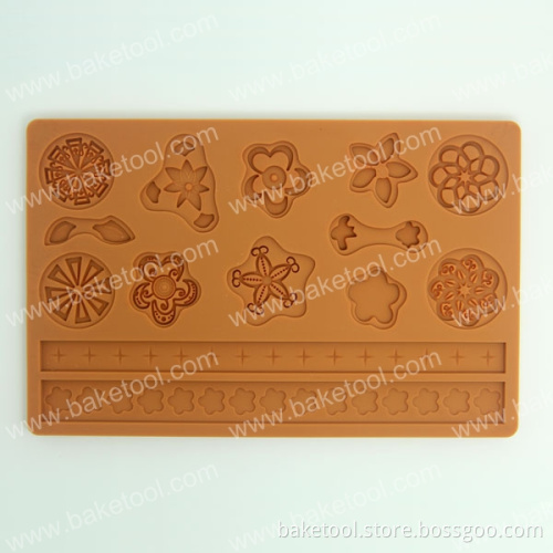 Food Grade Cookies Silicone Imprint Mold for Cookie Decoration